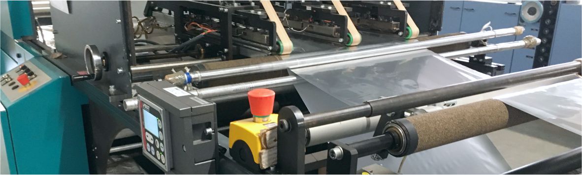Maschine bei der Folienverarbeitung